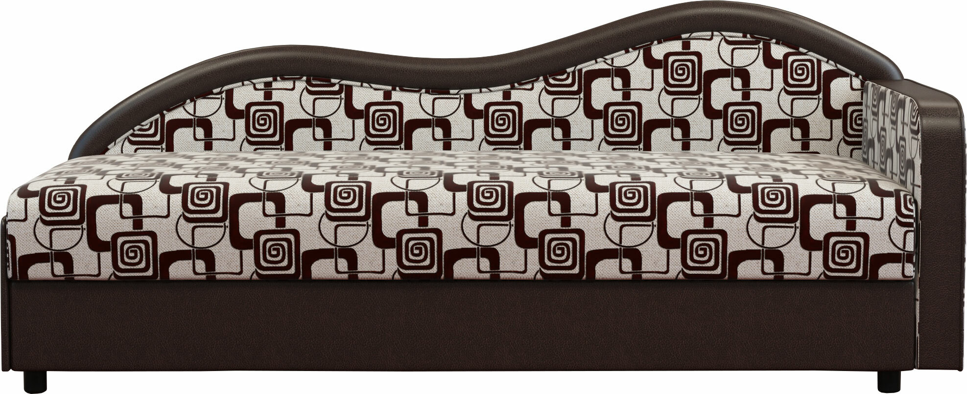 фото Диван тахта МебелПром Юлия Люкс У25 флок цветы