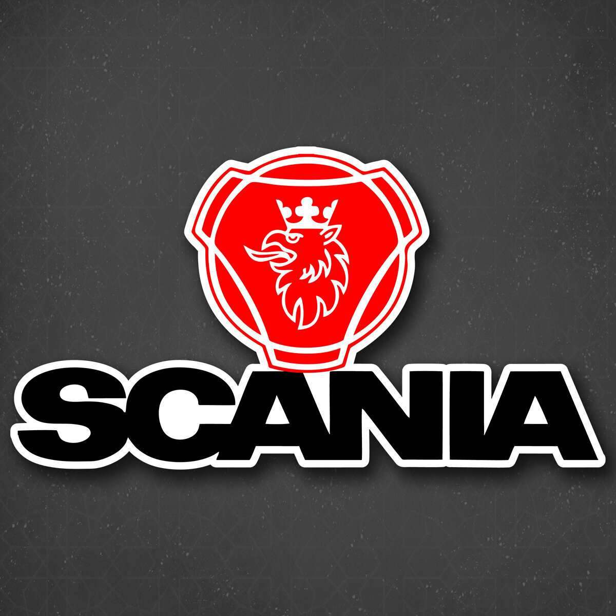 Наклейка на авто "SCANIA - Скания №2" 24x13 см