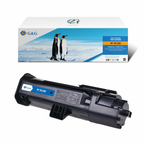 G&G toner cartridge for Kyocera P2335d/P2335dn/P2335dw/M2235dn/M2735dn/M2835dw 3 000 pages with chip TK-1200 1T02VP0RU0 гарантия 12 мес. 5k 50f4h00 504h toner chip for lexmark ms310 ms410 latin america laser printer toner cartridge refill