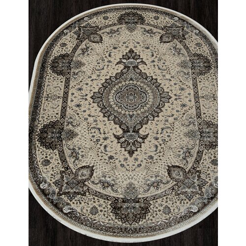 Ковер DOLCE - Овал Бежевый, Классический, Ковер на пол, в гостиную, спальню, в ассортименте, Турция, Бельгия, Россия (160 см. на 220 см.)