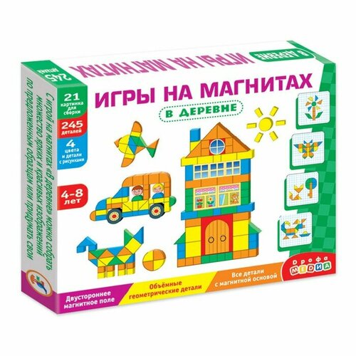 Дрофа-медиа Магнитная мозаика «В деревне»