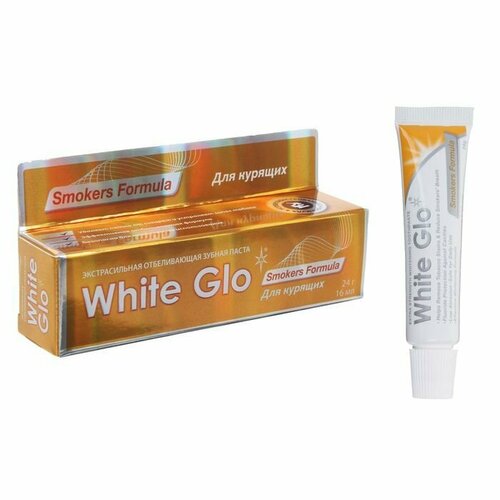 Отбеливающая зубная паста White Glo, для курящих, 24 г (комплект из 15 шт)