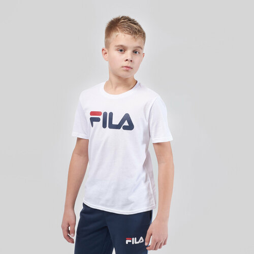 Футболка Fila Футболка подростковая хлопковая Fila 123724-00, размер 158/164, белый