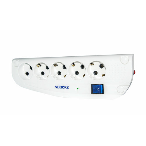 Сетевые фильтры Vektor Сетевой фильтр Vektor Z 3.5 кВт белый 1.8м (для бытовой техники, повышенная мощность)