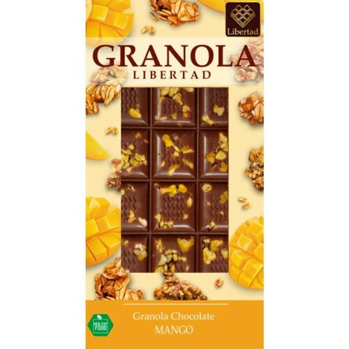 Шоколад Granola Libertad молочный Гранола-Манго 80г х 2шт
