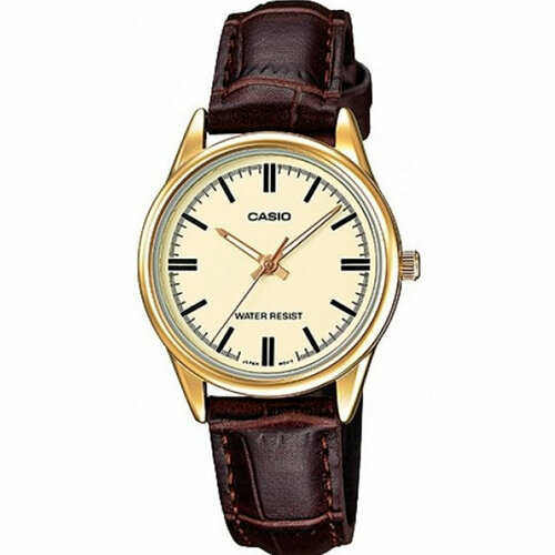 фото Наручные часы casio, золотой, бежевый