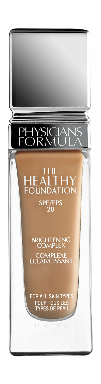 Невесомая тональная основа с сатиновым финишем средний теплый Physicians Formula The Healthy Foundation SPF 20