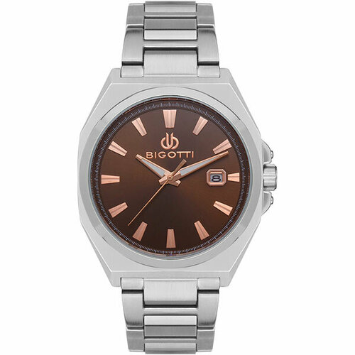 фото Наручные часы bigotti milano, коричневый