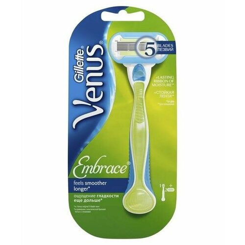 Gillette Venus Embrace станок + кассеты 2 шт, 1 шт.