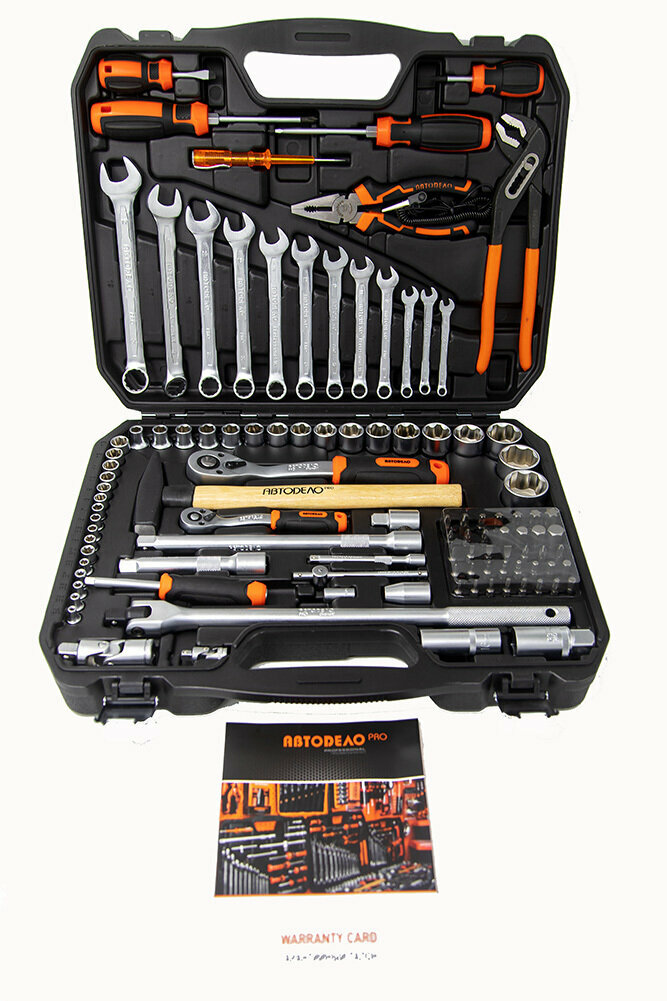 Набор инструментов 105 предметов . 1/2"DR 1/4"DR АвтоDело — фото 1