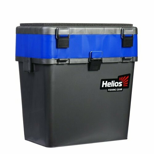 фото Ящик зимний helios двухсекционный, цвет серо-синий