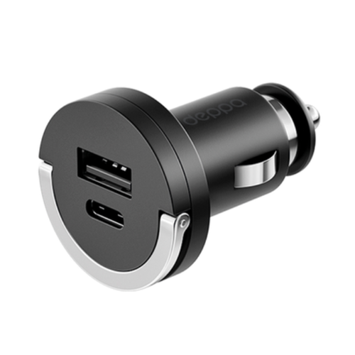 АЗУ Deppa USB/USB-C 3A 30W (11211) Black автомобильное зарядное устройство deppa 11292