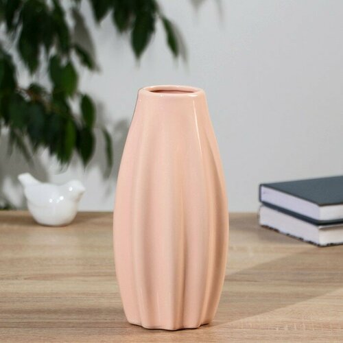 SUI Ваза керамика настольная Пелагея 23 см розовый 1775₽