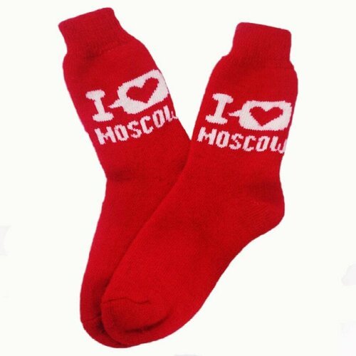Носки Рассказовские носки, размер 41-44, красный