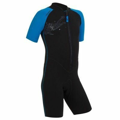 Гидрокостюм детский черно-голубой 159/172