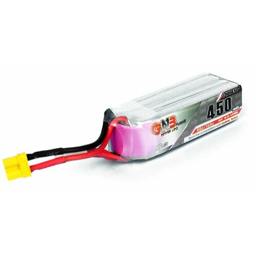 Аккумулятор GNB 450мАч 4S 80C LiHV XT30 gaoneng gnb 450mah 2s 7 6 v 3s 11 4 v 4s 15 2 v hv 80c 160c длинный тип lipo батарея для fpv дрона rc вертолета квадрокоптера запчасти