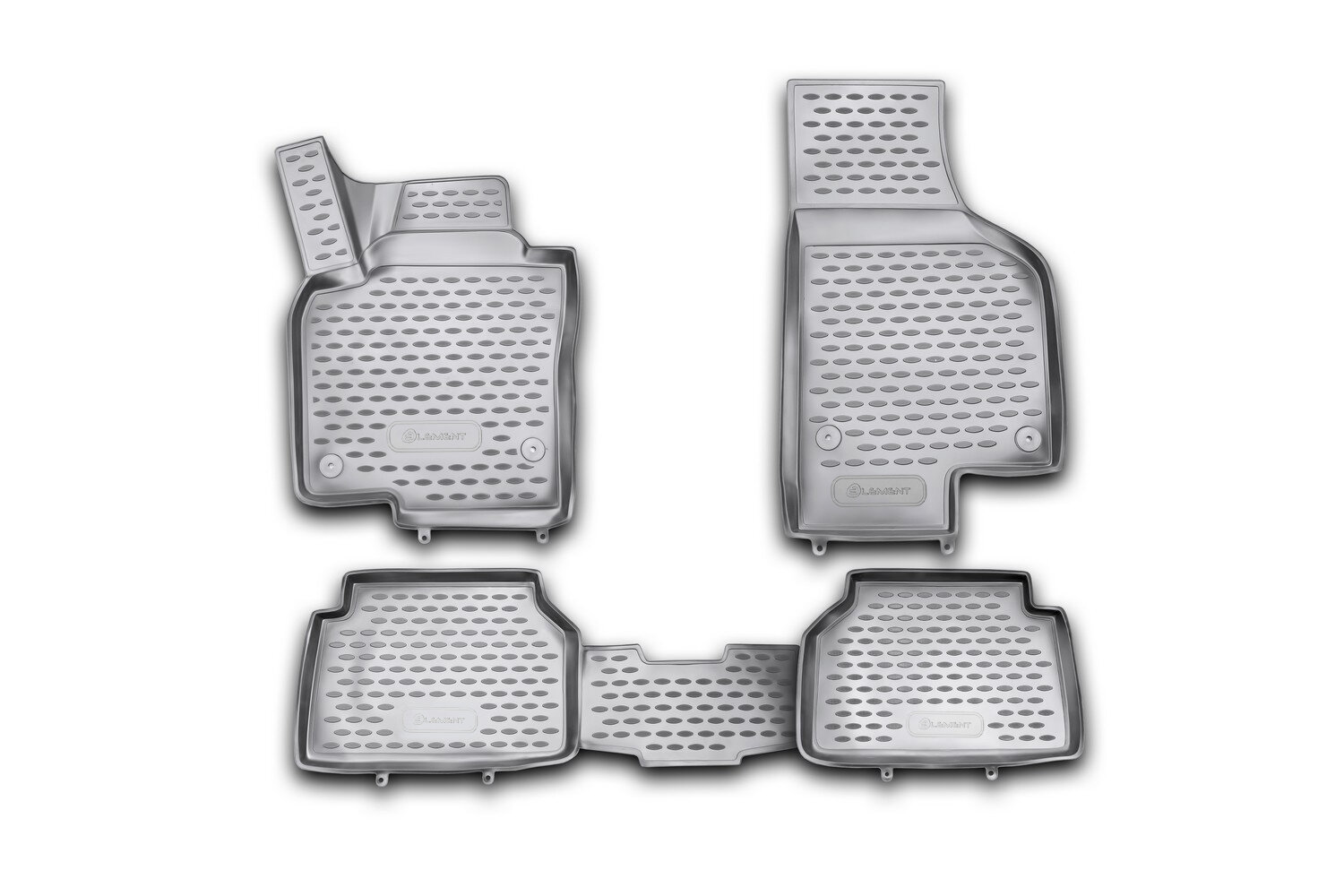 Коврики салона 3D Element VW Tiguan 2007> полиуретановые черные 4 шт. - фото №1