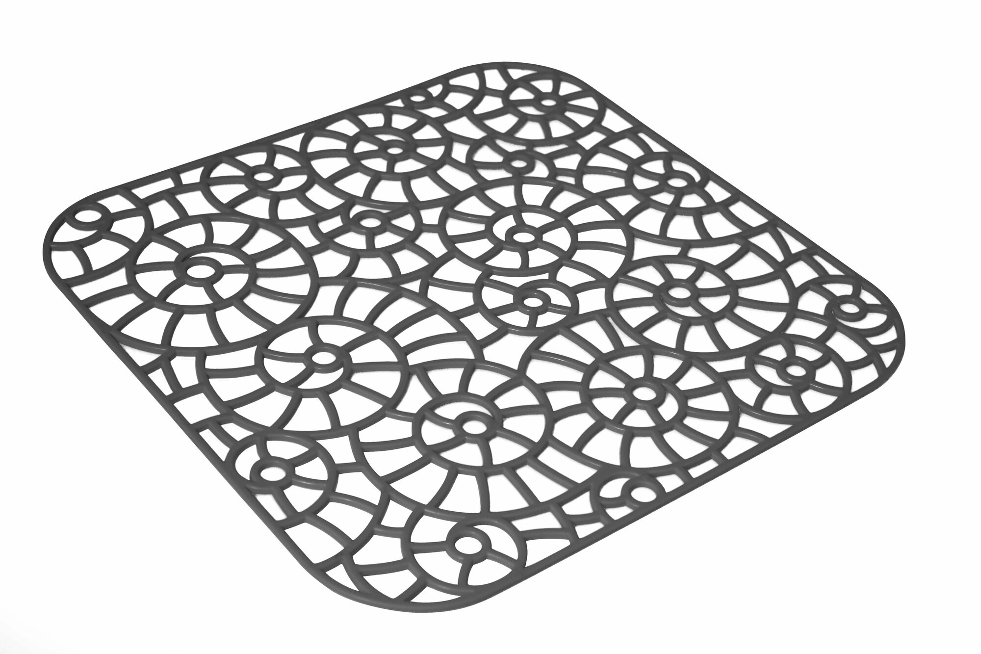 фото Коврик для мойки Мартика Грата 28x28 см полипропилен цвет серый