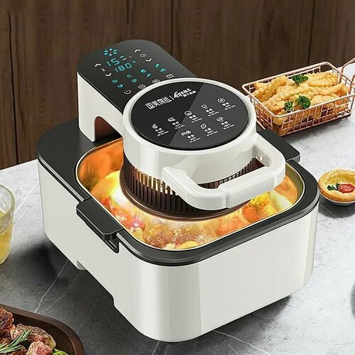 Аэрогриль 9 л с антипригарным покрытием сенсорное управление Видимый таймер на 60 минут 8 программ 1350 Вт белый 1599900₽