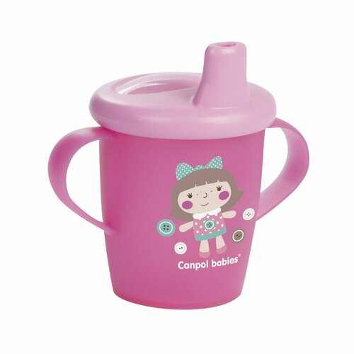 Чашка-непроливайка Canpol babies Toys, 250 мл, 9+ месяцев, цвет розовый (250989191)удалить ПО задаче