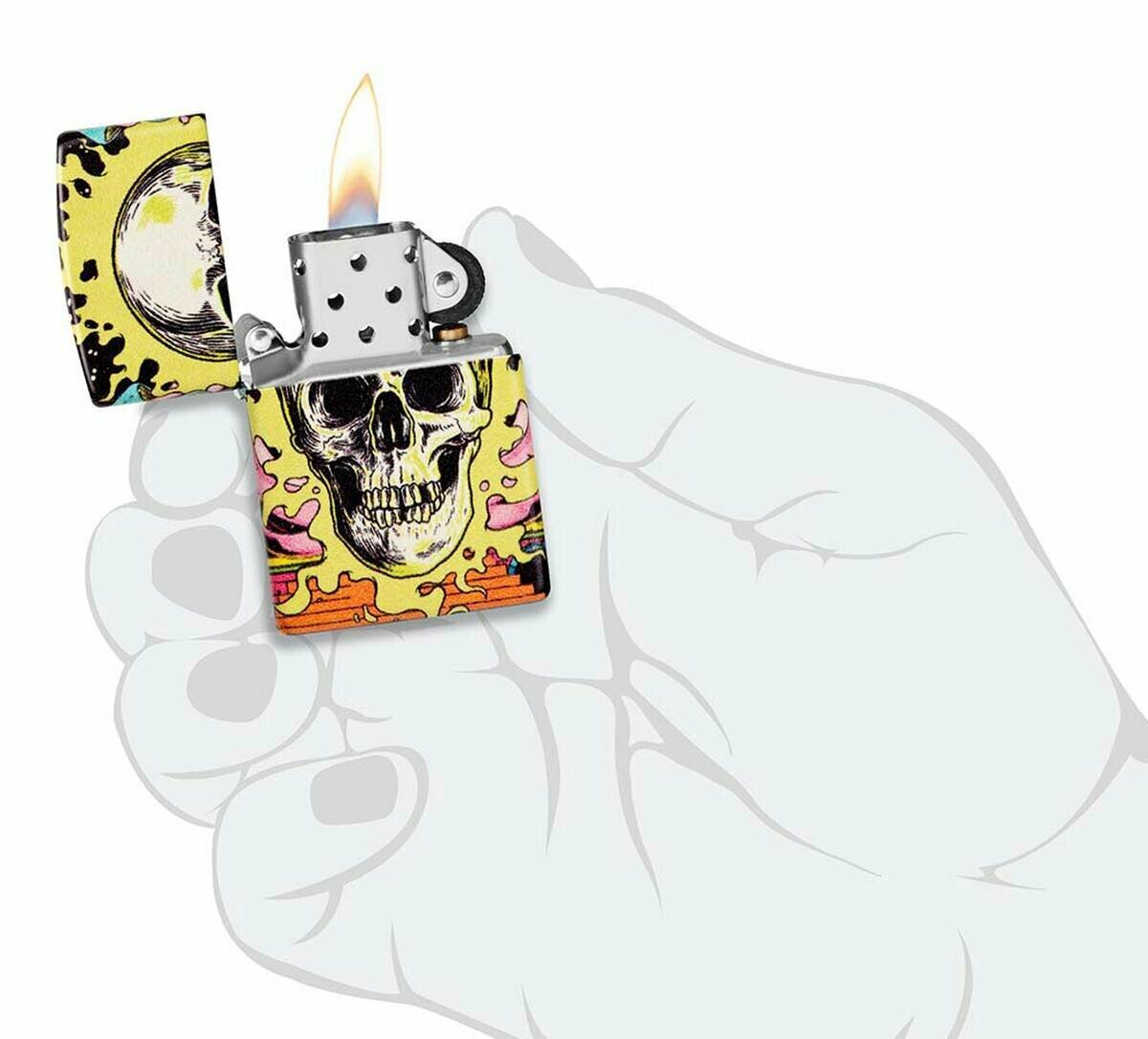 Огнива Skull Design ZIPPO 48640 (пустая)