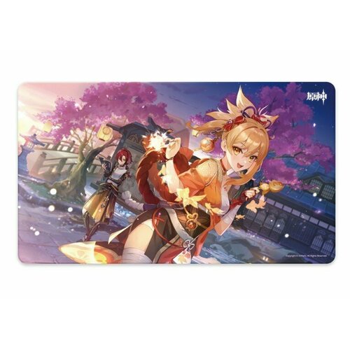 Коврик для мыши Genshin Impact: Summer Fantasia [Version A] (40x70 см) bandai genshin impact aether sora metal card collection card peripheral genshin japanese version japanese animation anime