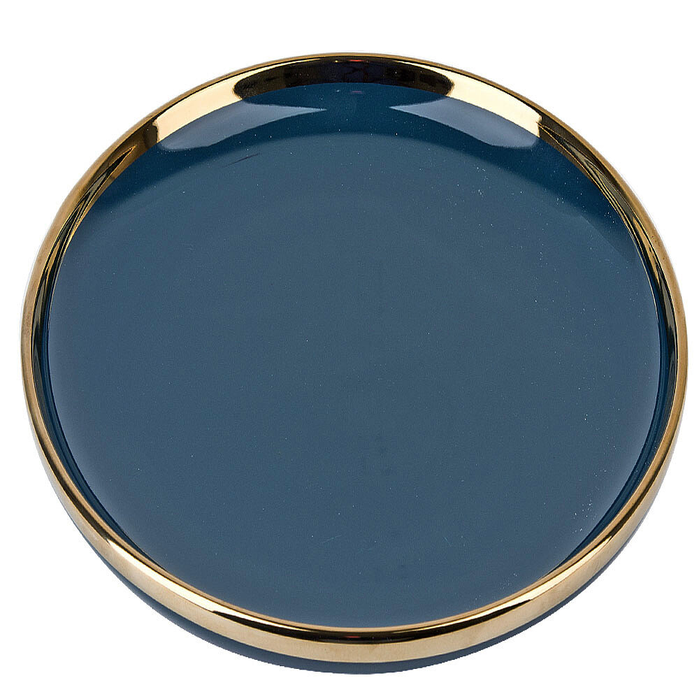 Тарелка фарфоровая, 25,5х25,5х3 см Nouvelle, Royal line. Midnight Blue