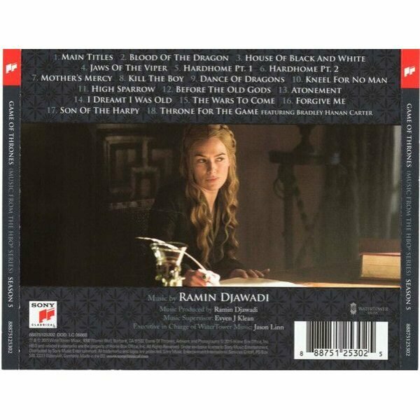 Компакт-диск SOUNDTRACK Ramin Djawadi: Game Of Thrones, Season 5 Медиа - фото №2