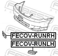 Заглушка Противотуманной Фары Febest арт. FECOV-RUNLH