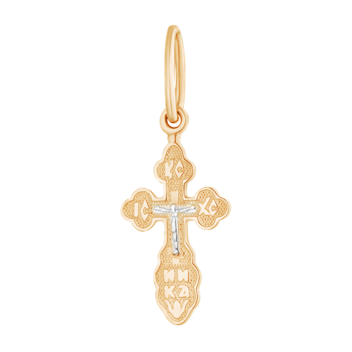 Крестик Ювелир Карат, красное золото, 585 проба крест золотой с бриллиантами арт 1232279 1ч