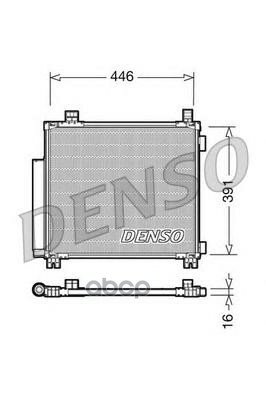 Конденсор Toyota Iq (J1) 1.0-1.4 01.09-12.15 Denso арт. DCN50045