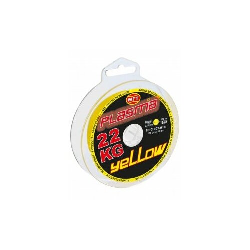 фото Леска плетёная wft kg plasma yellow 150/022