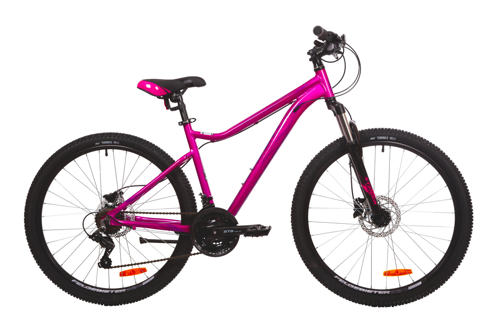 Женский велосипед Stinger Laguna Pro 26" (2023) 17" Розовый (161-178 см)