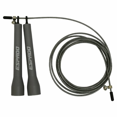 фото Скакалка скоростная espado es2142 (черный / черный)