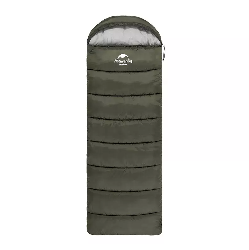 Мешок спальный Naturehike U150, 220х75 см, (ТК: +11C), (правый), темно-зеленый