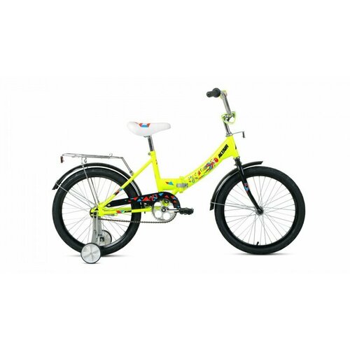 Велосипед 20 FORWARD ALTAIR KIDS COMPACT (1-ск.) 2022 яркий/зеленый велосипед altair altair city kids 20 compact 2022 рост 13 ярко зеленый