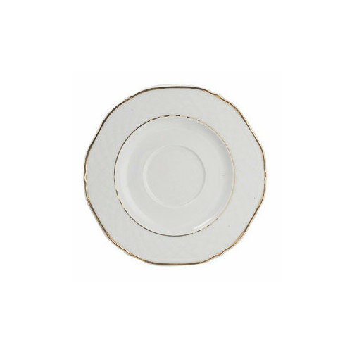 Блюдце «Афродита» с зол. d=16см фарфор (Lubiana)