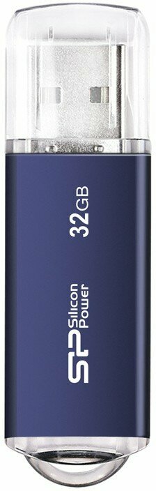 USB Flash накопитель 32Gb Silicon Power Ultima II I-series Blue (SP032GBUF2M01V1B)