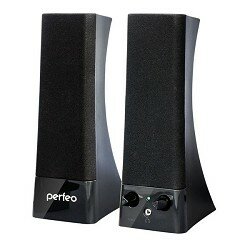 Perfeo Колонки колонки "Tower" 2.0, мощность 2х3 Вт RMS , чёрн, USB PF-532 PF 4325