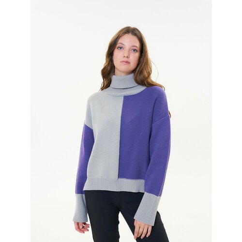 Свитер VOSQ, размер M, фиолетовый, мультиколор