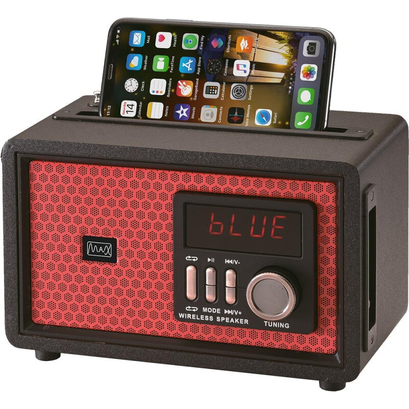 Акустическая система Max MR-361 Red, Bluetooth