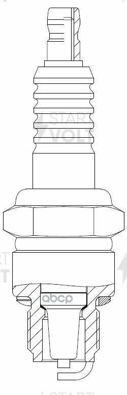 Свеча Зажигания Для М/Т Suzuki/Yamaha/Nissan/Tohatsu Ан. Br7hs-10 (Vsp 3505) STARTVOLT арт. vsp-3505