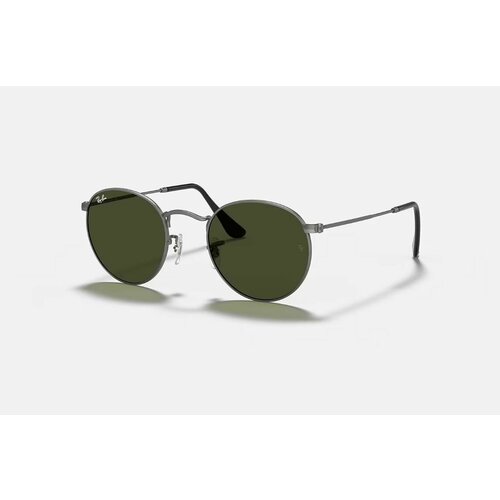 солнцезащитные очки round metal unisex ray ban Солнцезащитные очки Ray-Ban, зеленый, коричневый