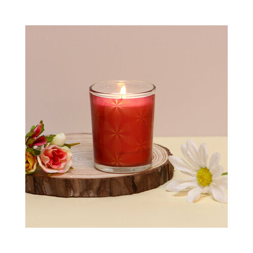 Ladecor свеча ароматическая в подсвечнике, соевый воск, 80 г, арт.1