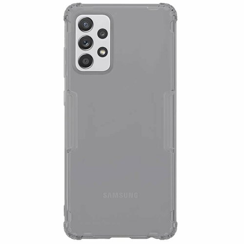 Накладка силиконовая Nillkin Nature TPU Case для Samsung Galaxy A72 A725 прозрачно-чёрная чехол nillkin qin leather case для samsung galaxy a72 2021 sm a725 black черный