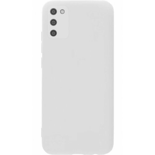 Накладка силиконовая Silicone Cover для Samsung Galaxy A03s A037 белая