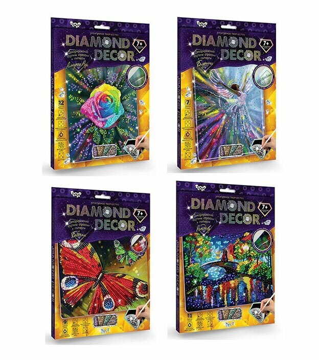 Мозаика Danko Toys Diamond Decor, планшетка без рамки