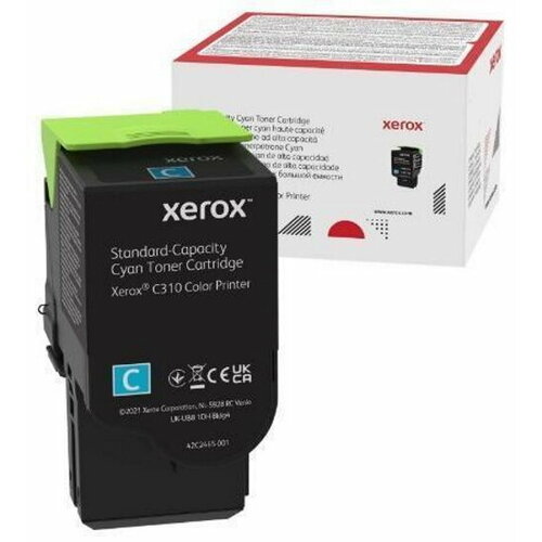 xerox тонер картридж оригинальный xerox 006r04361 синий 2k Тонер-картридж XEROX C310 голубой 2K (006R04361)