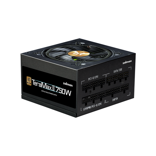 Блок питания Zalman 750W, ATX12V v2.52, APFC, 12cm Fan, 80+ Gold Gen5, Full Modular, Retail блок питания 750w zalman zm750 tmx2