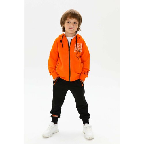 фото Комплект одежды , размер 128, оранжевый, черный superkinder